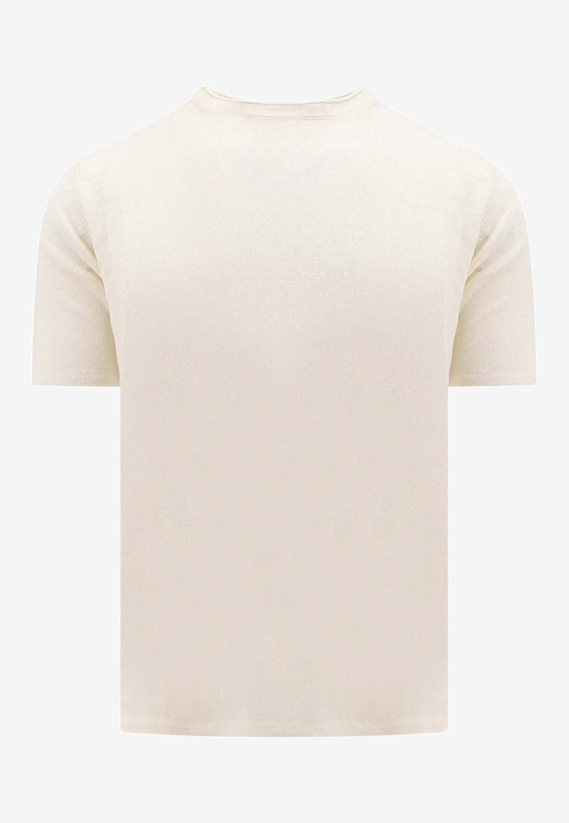 Roberto Collina Basic Crewneck T-shirt White RT20021_01