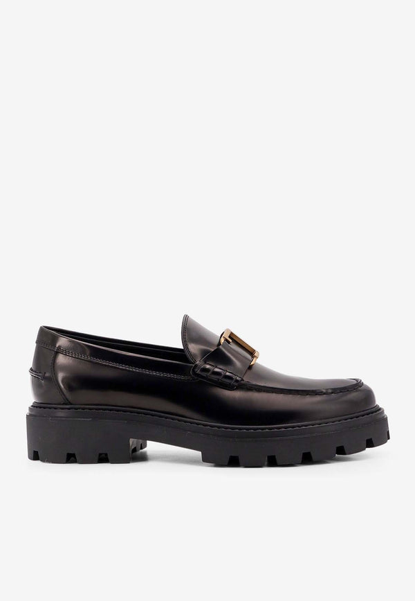 Tod's T Timeless Leather Loafers Black XXM08J0ER60AKT_B999