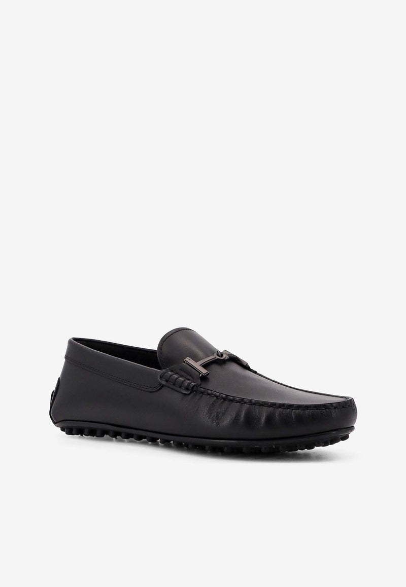 Tod's City Gommino Calf Leather Loafers Black XXM42C0ID31D90_B999