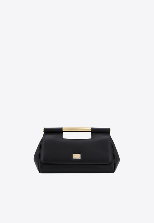 Dolce & Gabbana Medium Sicily Leather Clutch Bag Black BB7612AN767_80999