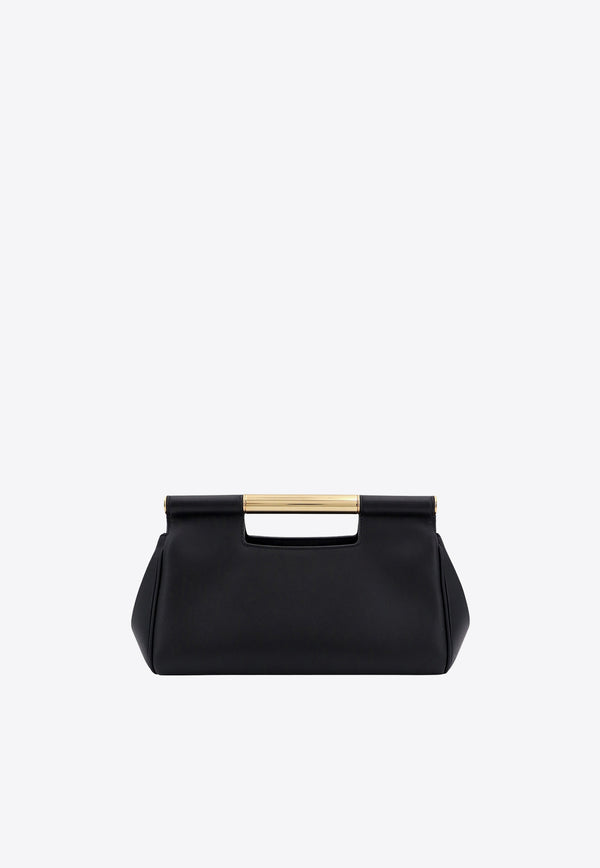 Dolce & Gabbana Medium Sicily Leather Clutch Bag Black BB7612AN767_80999