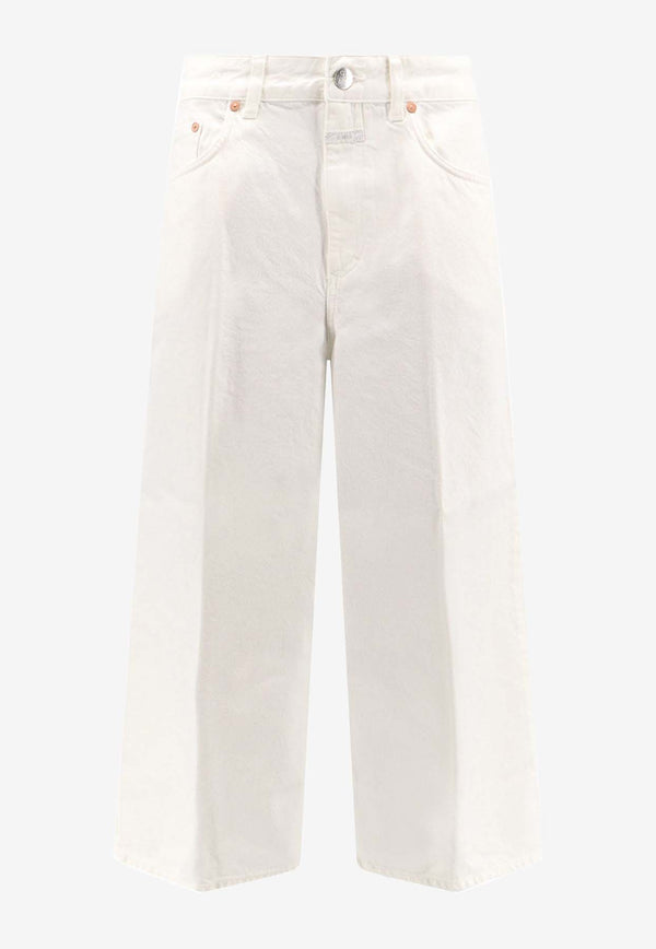 Closed Logo Patch Wide-Leg Pants White C2293111W2D_200