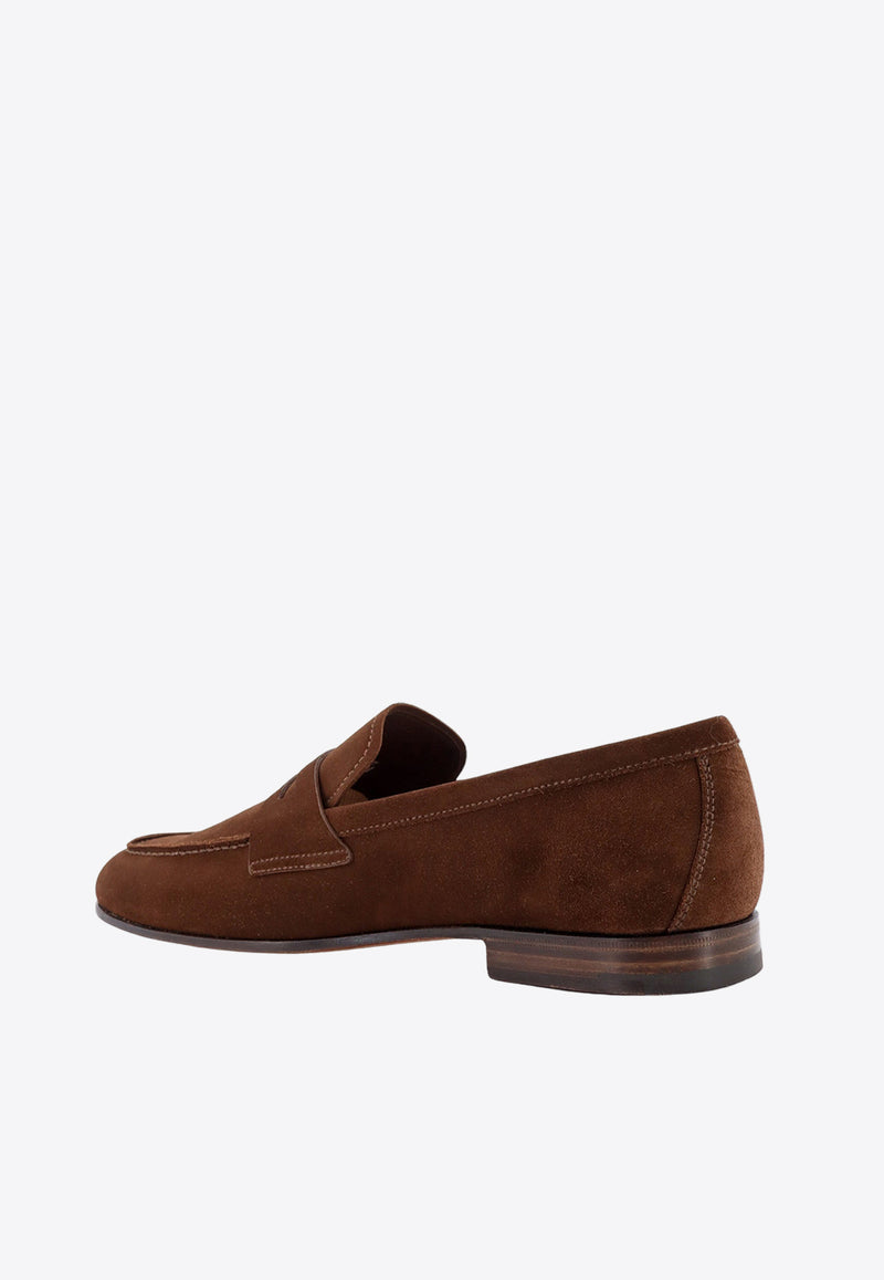 Church's Maltby Suede Penny Loafers Brown EDB1409CA_F0AXO