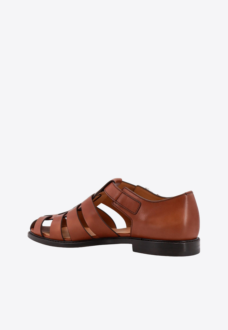 Church's Fisherman Leather Sandals Brown EX00279ADC_F0AXO