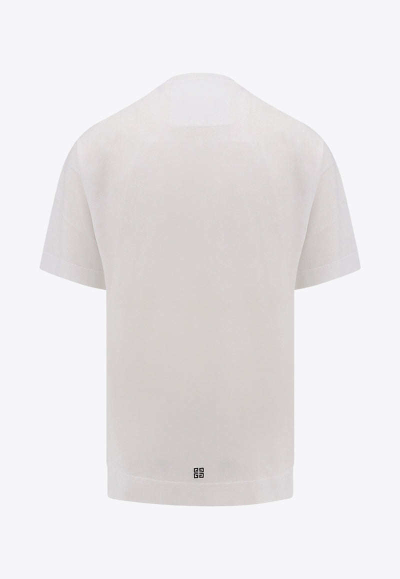 Givenchy Embroidered Logo Crest T-shirt BM71J83YL0_100