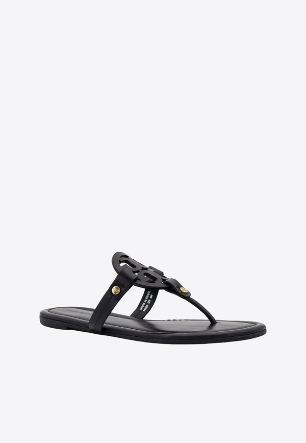 Tory Burch Miller Leather Thong Sandals Black 11744_001