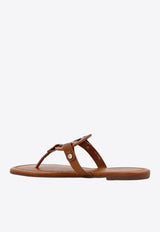 Tory Burch Miller Leather Thong Sandals Brown 11744_204