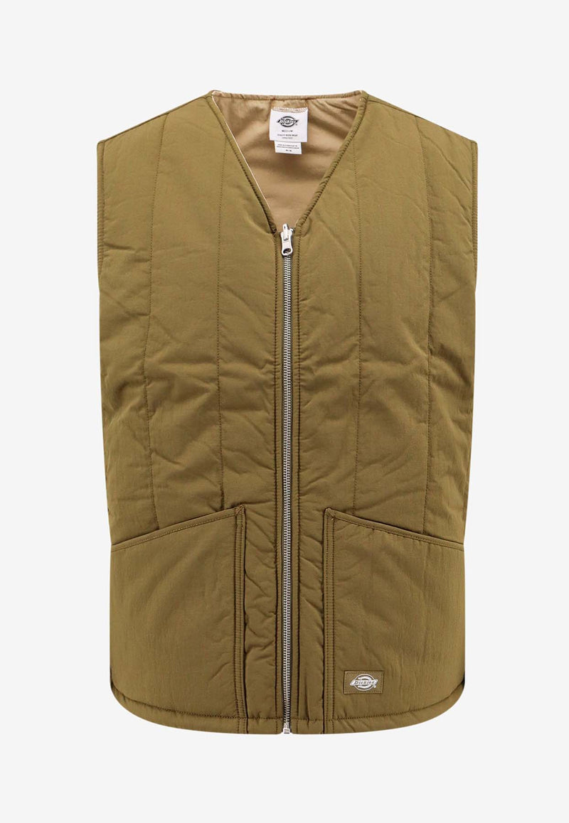 Dickies Zip-Up Reversible Vest Green DK0A4Z29_NVR1