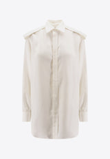 Burberry Long-Sleeved Silk Shirt 8087449_A1454