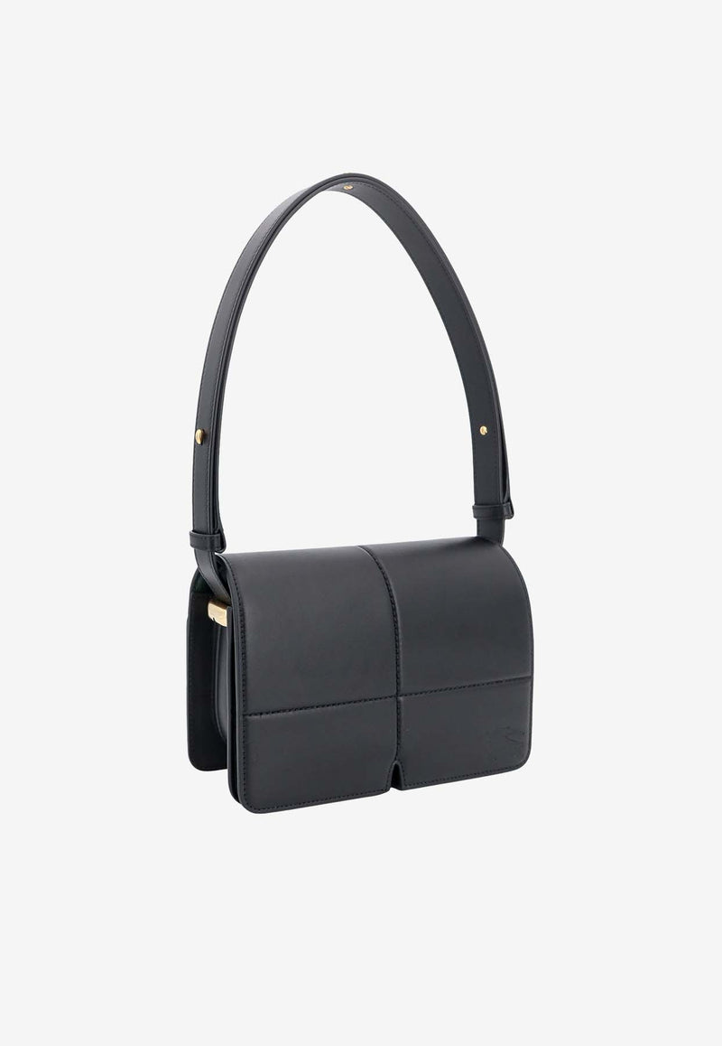 Burberry Snip Leather Shoulder Bag Black 8088916_A1189