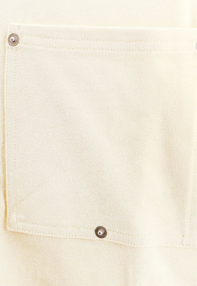 Bottega Veneta Short-Sleeved Cropped T-shirt 777597VKLZ0_9071