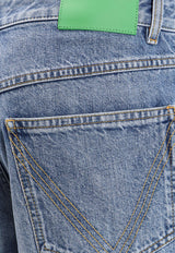 Bottega Veneta Logo Patch Basic Wide-Leg Jeans Blue 740397V42W0_4715