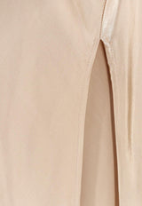 The Nina Studio Peitho Satin Maxi Dress Beige PEITHO_TAUPE