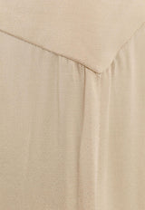 The Nina Studio Peitho Satin Maxi Skirt Taupe PEITHO SKIRT_TAUPE