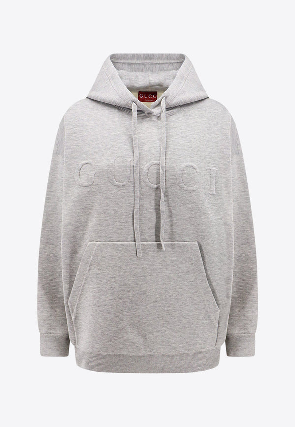 Gucci Logo-Embossed Hooded Sweatshirt 784030XKD33_1264