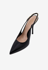 Gucci Signoria 105 Slingback Pumps in Patent Leather Black 783821BNC80_1000