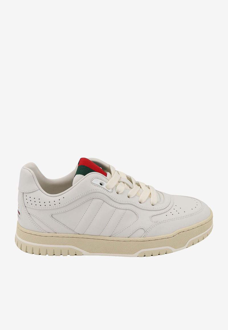 Gucci Re-Web Leather Low-Top Sneakers White 785728AADJ9_9097