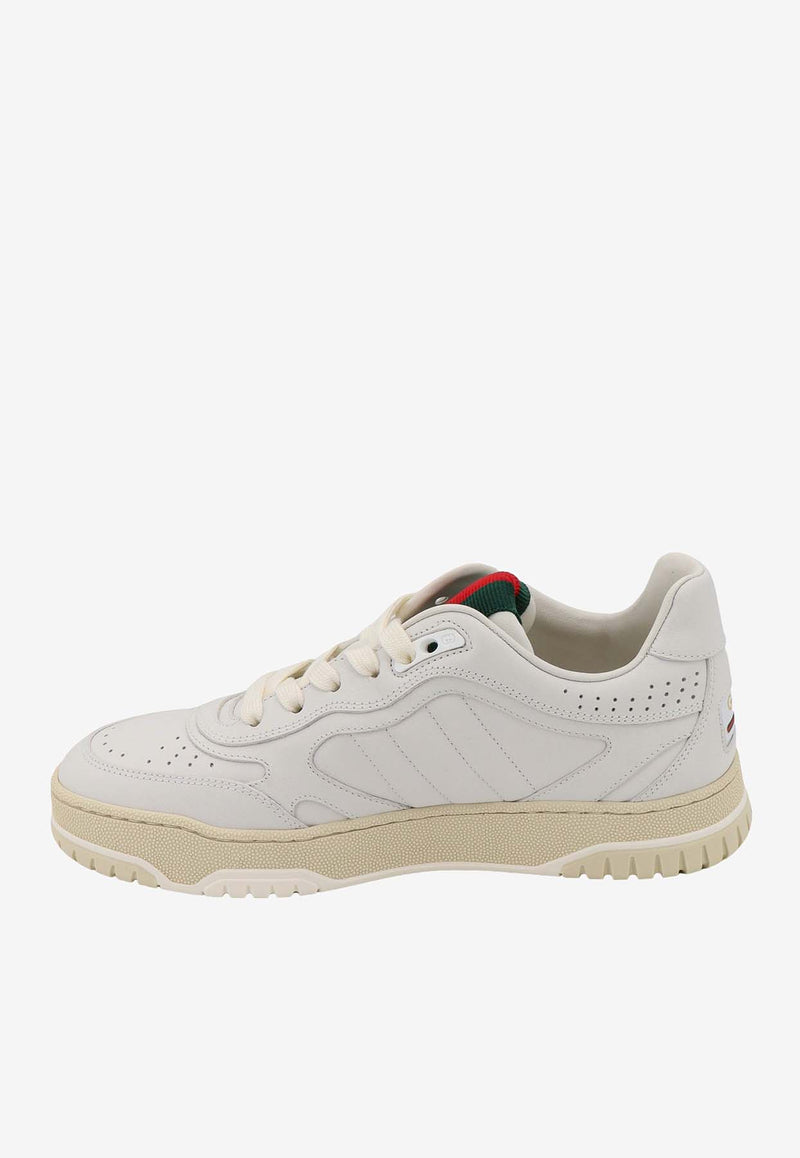 Gucci Re-Web Leather Low-Top Sneakers White 785728AADJ9_9097