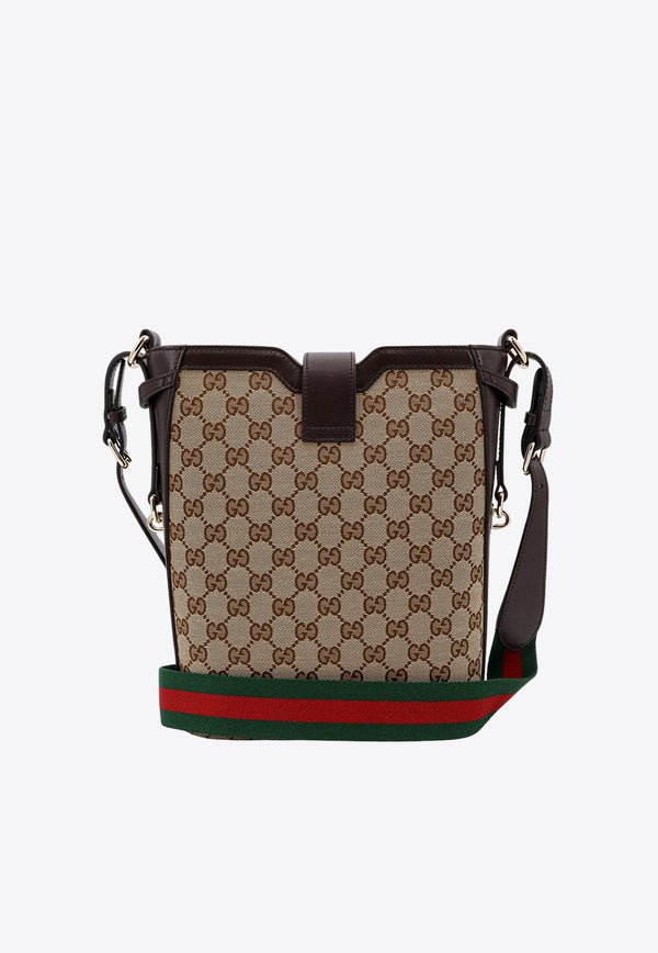 Gucci Medium Logo Jacquard Bucket Shoulder Bag 782911FADAC_9762