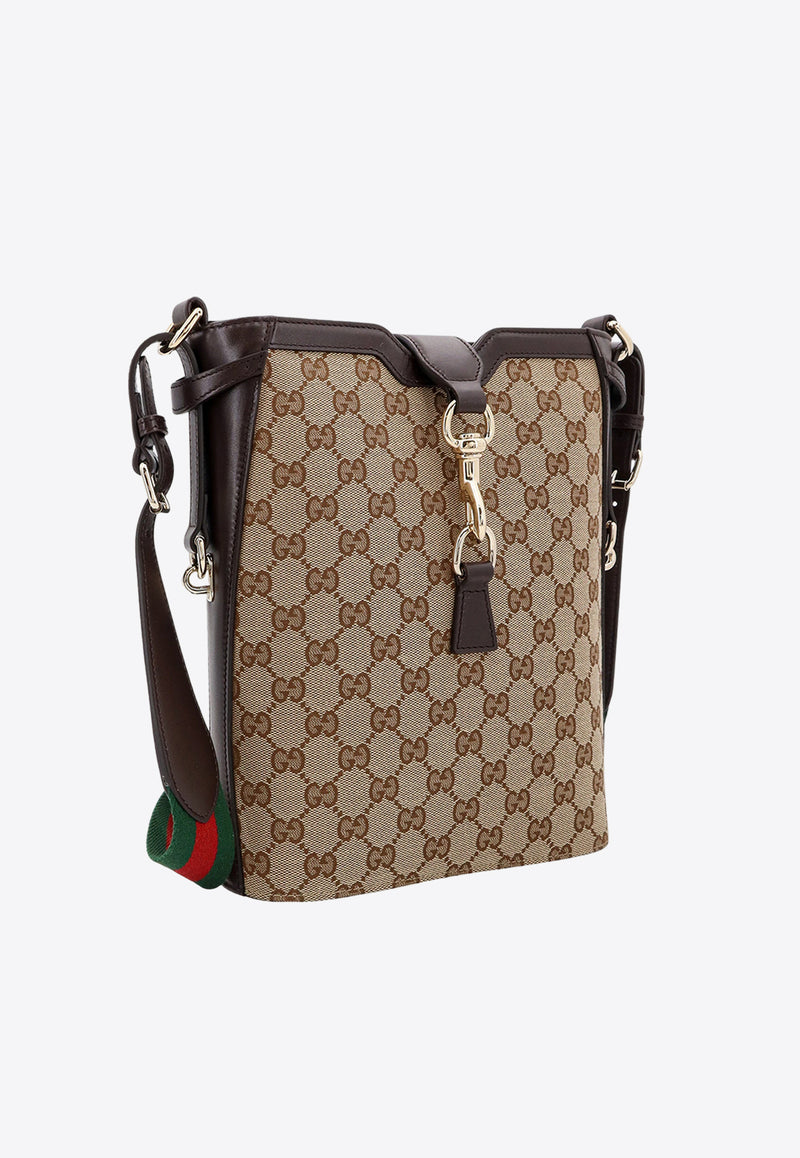 Gucci Medium Logo Jacquard Bucket Shoulder Bag 782911FADAC_9762