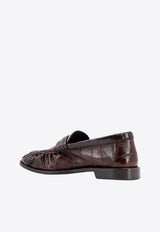 Saint Laurent Le Loafer in Eel Leather Brown 7668770WXAK_2725