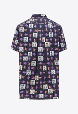 Comme Des Garçons Shirt Andy Warhol Print Short-Sleeved Shirt Multicolor FMB002_PRINT C