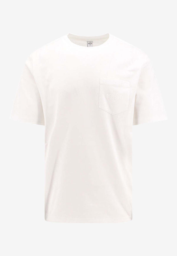 Berluti Pocket Logo Crewneck T-shirt White R27JRS110001_000