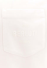 Berluti Pocket Logo Crewneck T-shirt White R27JRS110001_000