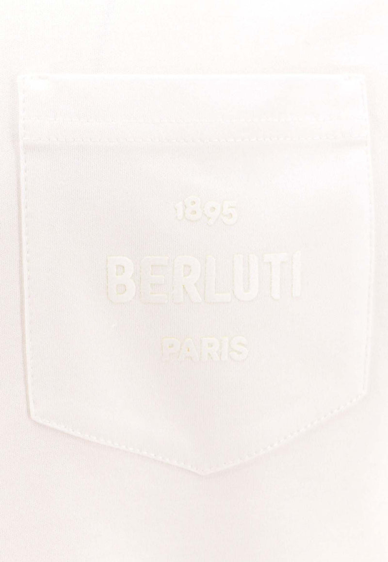 Berluti Pocket Logo Crewneck T-shirt White R27JRS110001_000