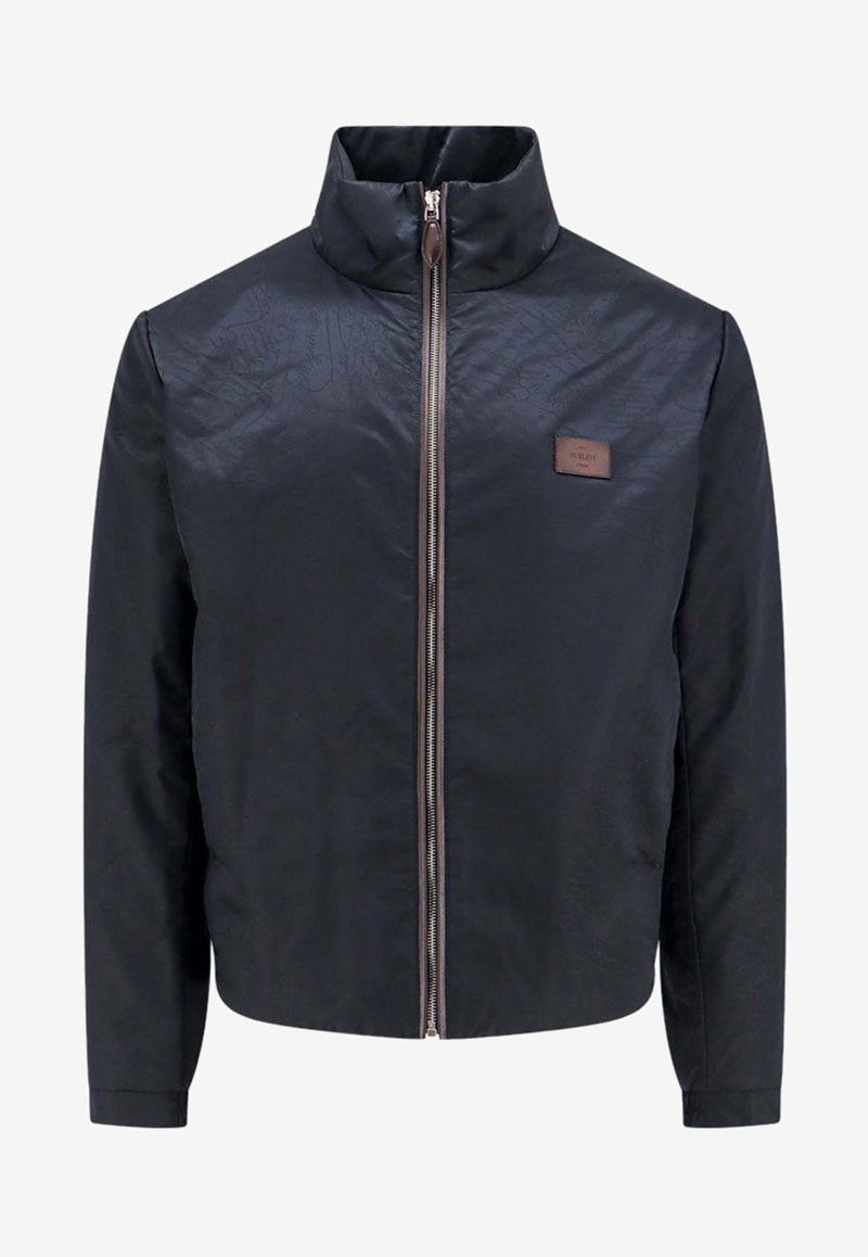 Berluti Scritto Nylon Padded Jacket Black R27OBL162002_900