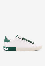 Dolce & Gabbana Portofino Leather Sneakers White CS2203AM779_8C831