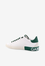 Dolce & Gabbana Portofino Leather Sneakers White CS2203AM779_8C831