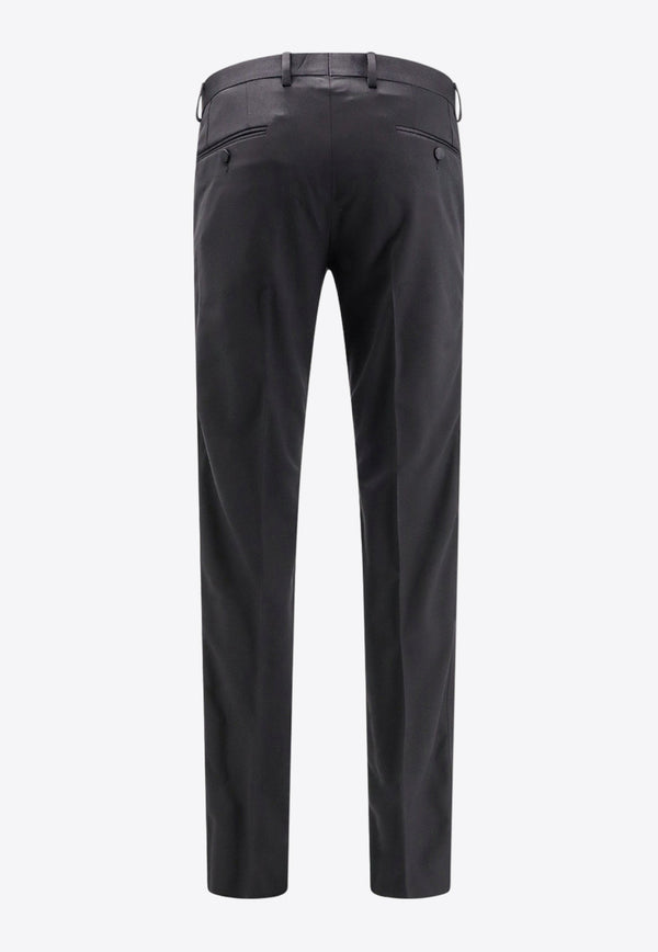 Dolce & Gabbana Wool-Blend Tuxedo Pants Black GWZMXTGG861_N0000