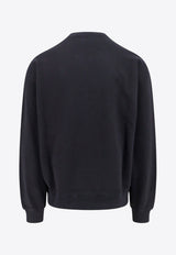 Dolce & Gabbana Logo Print Crewneck Sweatshirt Black G9AHSTG7NYD_N0000