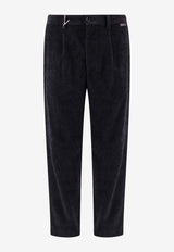 Dolce & Gabbana Straight-Leg Corduroy Pants Black GP0E4TFUWDL_N0000