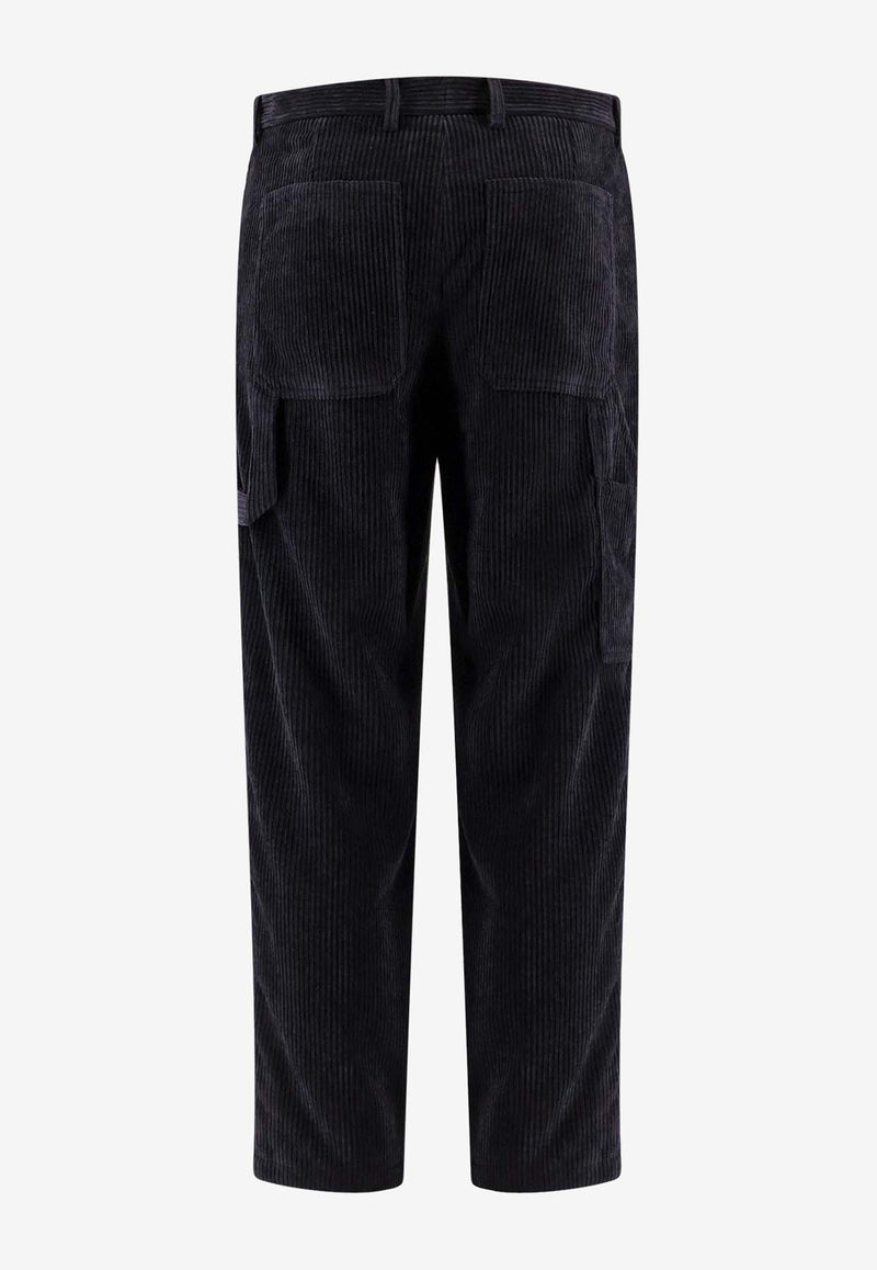 Dolce & Gabbana Straight-Leg Corduroy Pants Black GP0E4TFUWDL_N0000