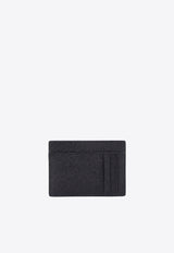 Dolce & Gabbana Logo Plaque Dauphine Leather Cardholder Black BP3325AG219_80999