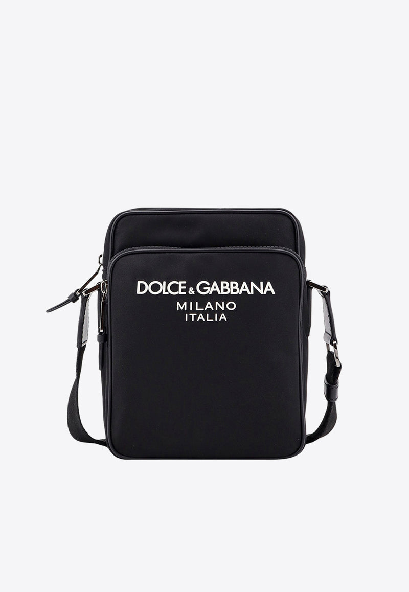 Dolce & Gabbana Logo Print Messenger Bag Black BM2294AG182_8B956