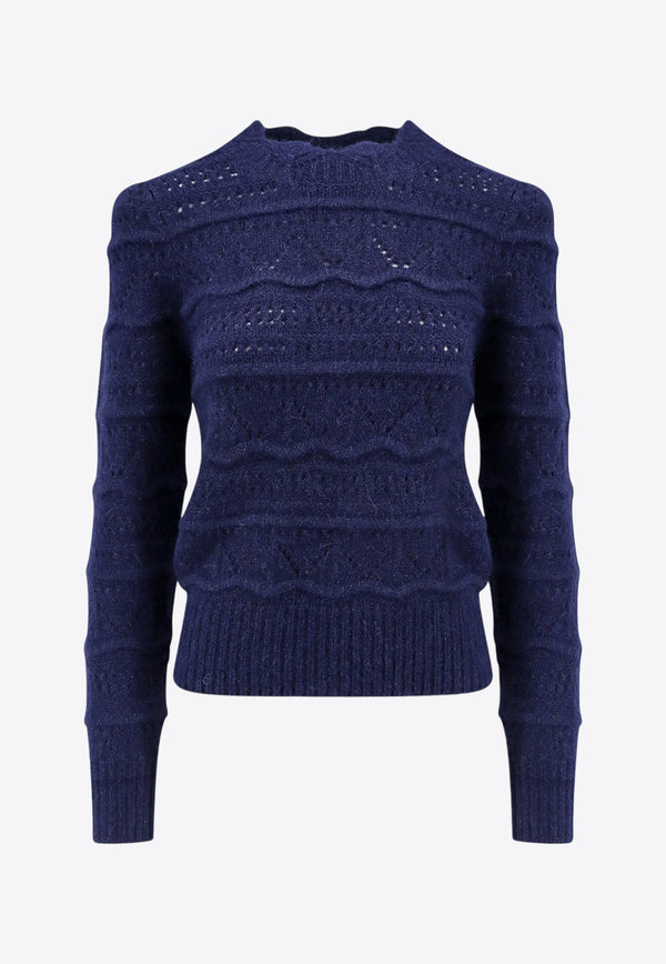 Isabel Marant Etoile Othona Embroidered Sweater Midnight Blue PU0555FAA1L68E_30MI