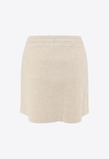 Isabel Marant Etoile Amaline Logo-Patch Mini Skirt Beige JU0238FAA3L75E_02LY