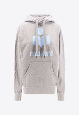 Isabel Marant Etoile Mansel Logo Hooded Sweatshirt Gray SW0001FAA1M07E_GYIB