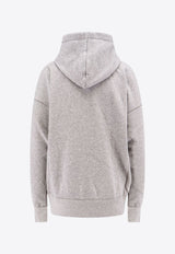 Isabel Marant Etoile Mansel Logo Hooded Sweatshirt Gray SW0001FAA1M07E_GYIB