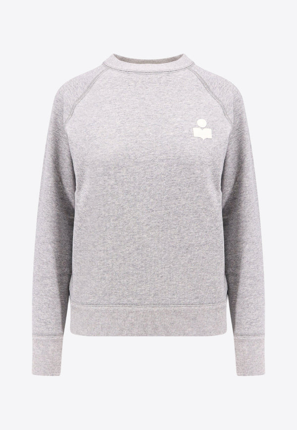 Isabel Marant Etoile Milla Logo Sweatshirt Gray SW0004FAA1M07E_GYWH