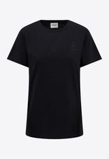 Isabel Marant Etoile Aby Logo T-shirt Black TS0070FAA1N98E_01BK