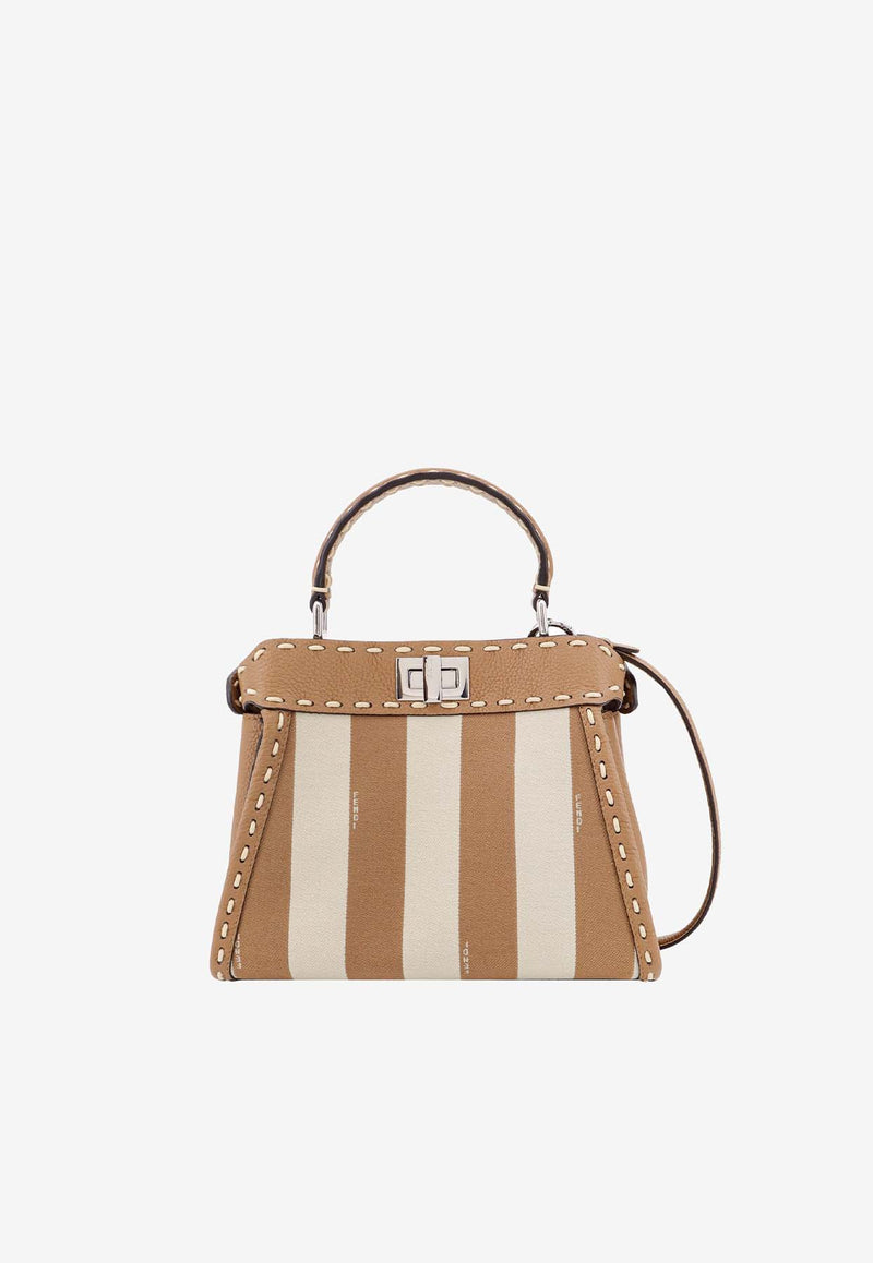 Fendi Mini Peekaboo Top Handle Bag Beige 8BN244AOVG_F1AOK