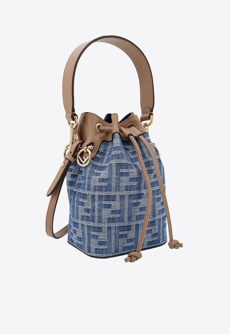 Fendi Mini Mon Tresor Bucket Bag Blue 8BS093AS3F_F1PLM