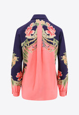 Etro Long-Sleeved Printed Silk Shirt Multicolor WRIA0019AK413_X0883