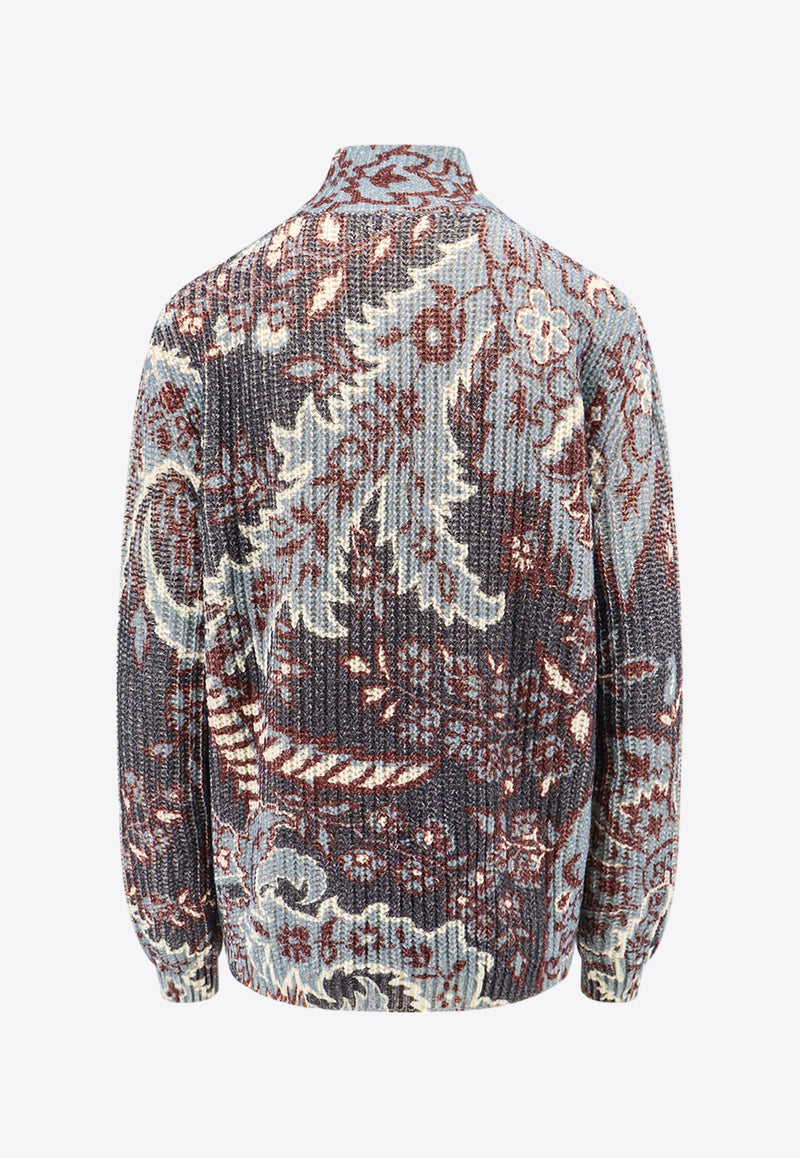 Etro Floral Print Knitted Wool Sweater Multicolor WRKE0150AL245_X0883