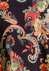 Etro Paisley Print Midi Dress Multicolor WRHA015699SASE8_X0887