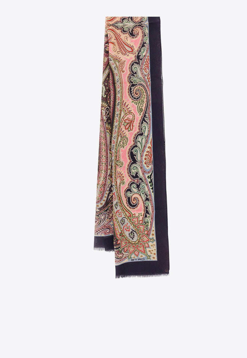 Etro Paisley Print Silk Scarf Multicolor WATA0010AS270_X0884